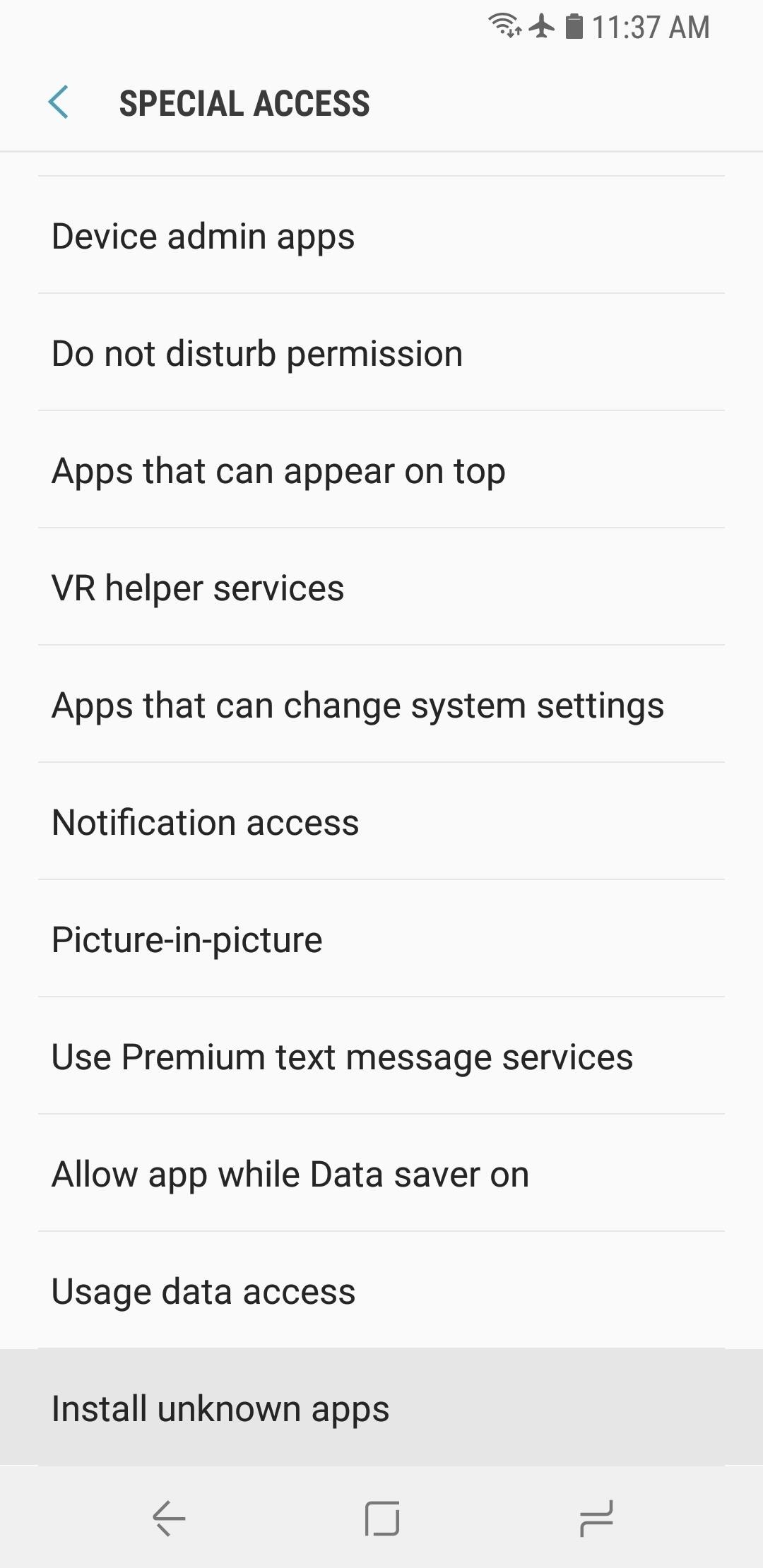 Cara mendapatkan aplikasi di Android 8.0 atau lebih tinggi 'Sumber tidak dikenal' saat ini hilang