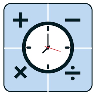 Máy tính thời gian, giờ và phút giữa các logo "width =" 50 "height =" 50