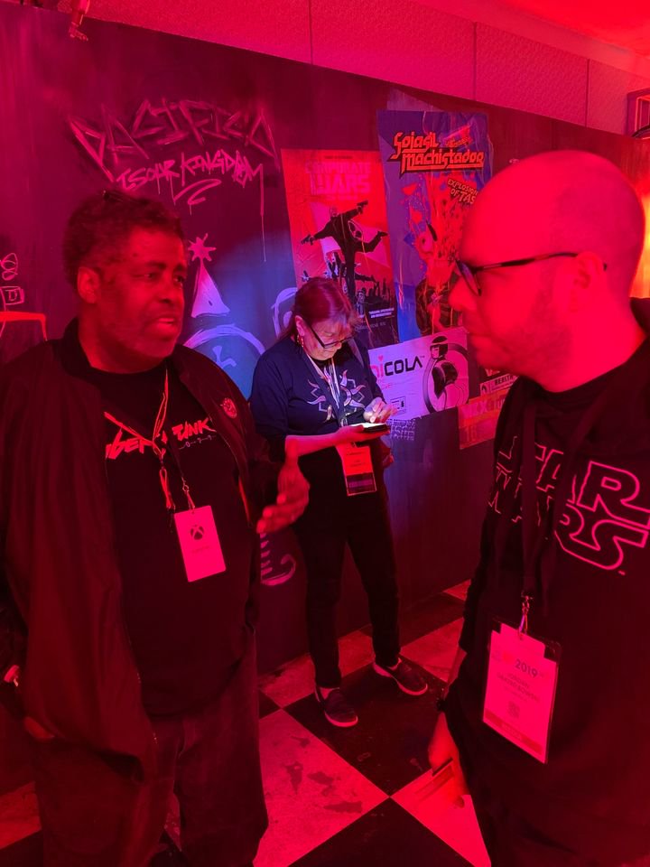 Booth Cyberpunk 2077 E3 2019 Tampak Seperti Bar Futuristik - gambar # 3