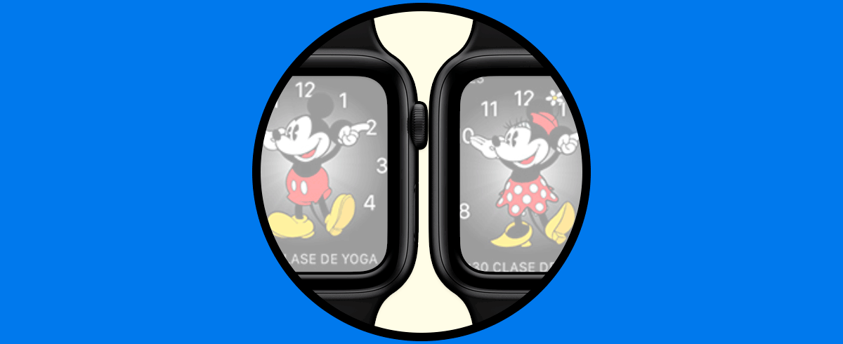Bagaimana membuat Minnie dan Mickey tahu waktu Apple Watch 5