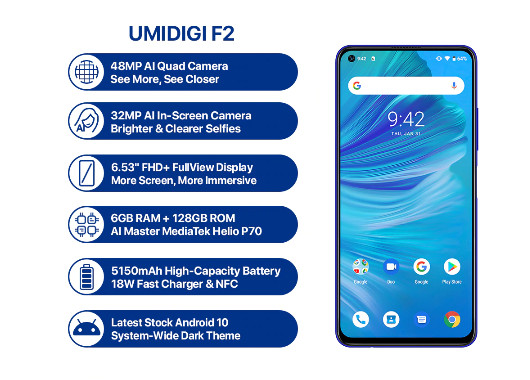 - ▷ UMIDIGI F2 dengan kamera quad dan Android 10 akan tiba pada 23 September »- 3