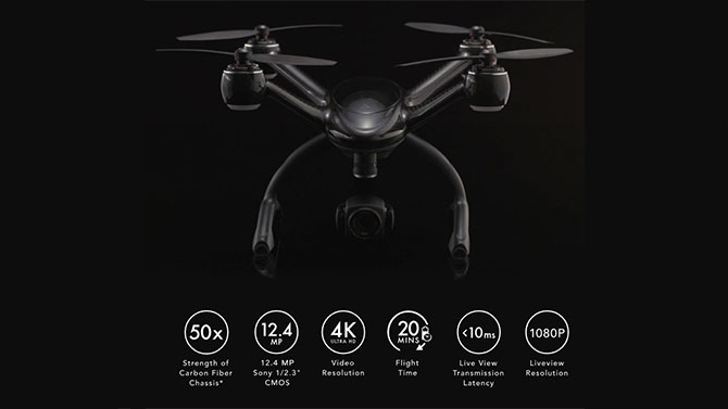 Professional XDynamics Evolve drone memiliki fitur bodi serat karbon dan spesifikasi kelas atas 2