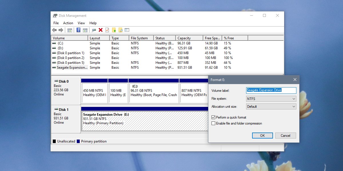Cara mengubah sistem file drive Windows 10