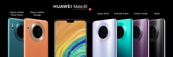 Huawei Mate 30, seri ini resmi: perincian 5