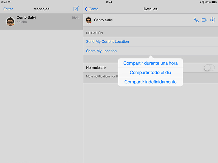 Dengan iOS 8 akan dimungkinkan untuk mengirim lokasi dalam ruangan 3