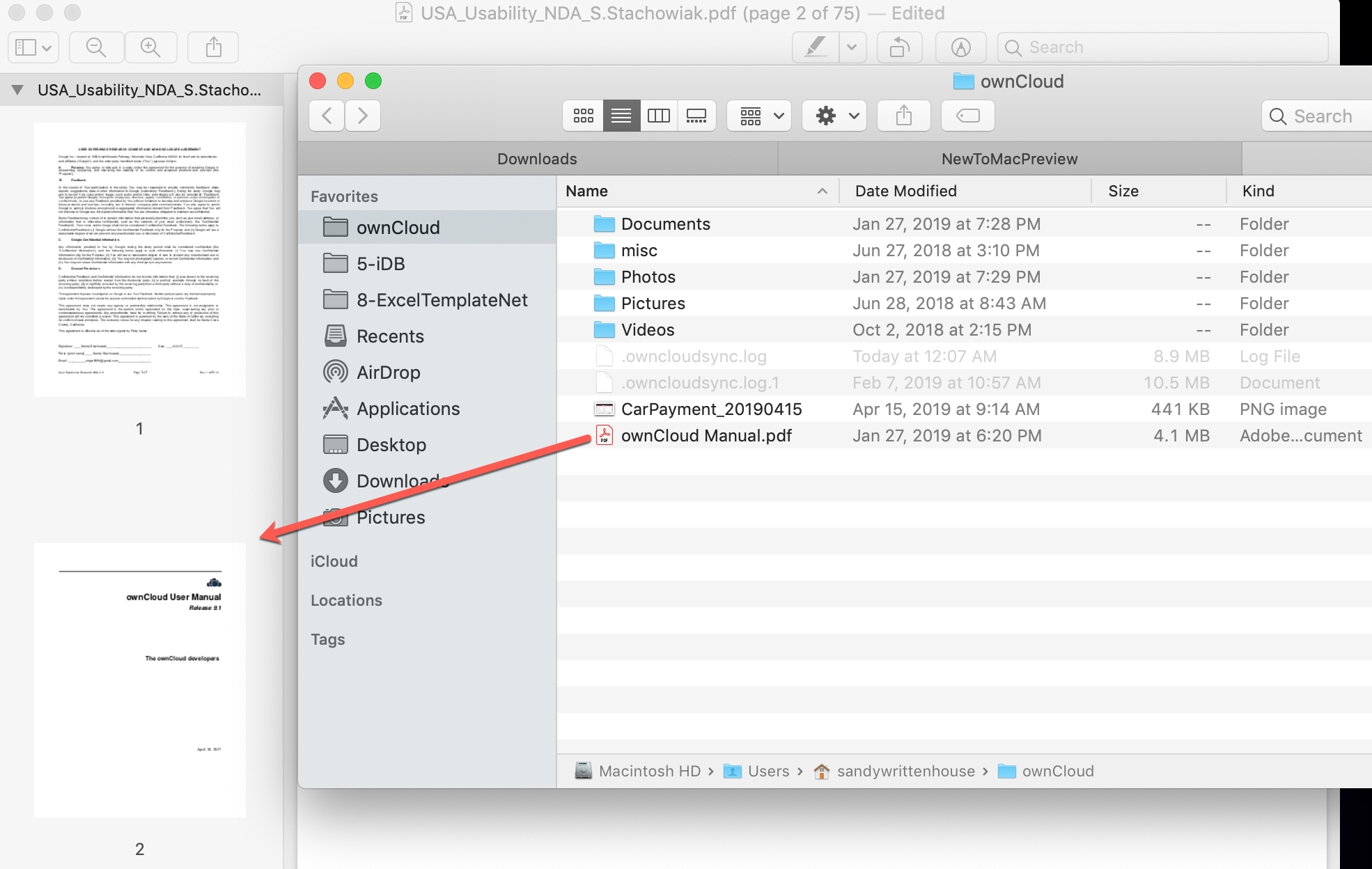 Gabungkan File PDF dalam Pratinjau di Mac