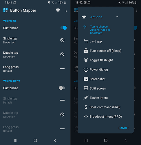 Aplikasi Android Power Button Mapper