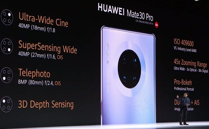 Kamera Huawei Mate 30 Pro "width =" 700 "height =" 433