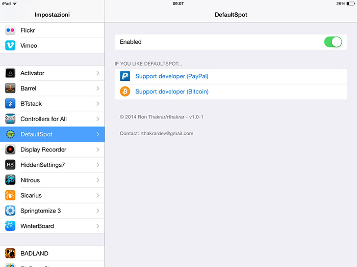 DefaultSpot menggunakan Spotify sebagai pemutar iOS yang telah ditentukan 3
