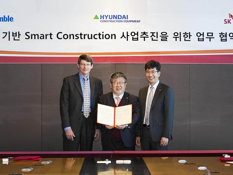 SK Telecom, Hyundai, dan Trimble menggunakan 5G dalam konstruksi