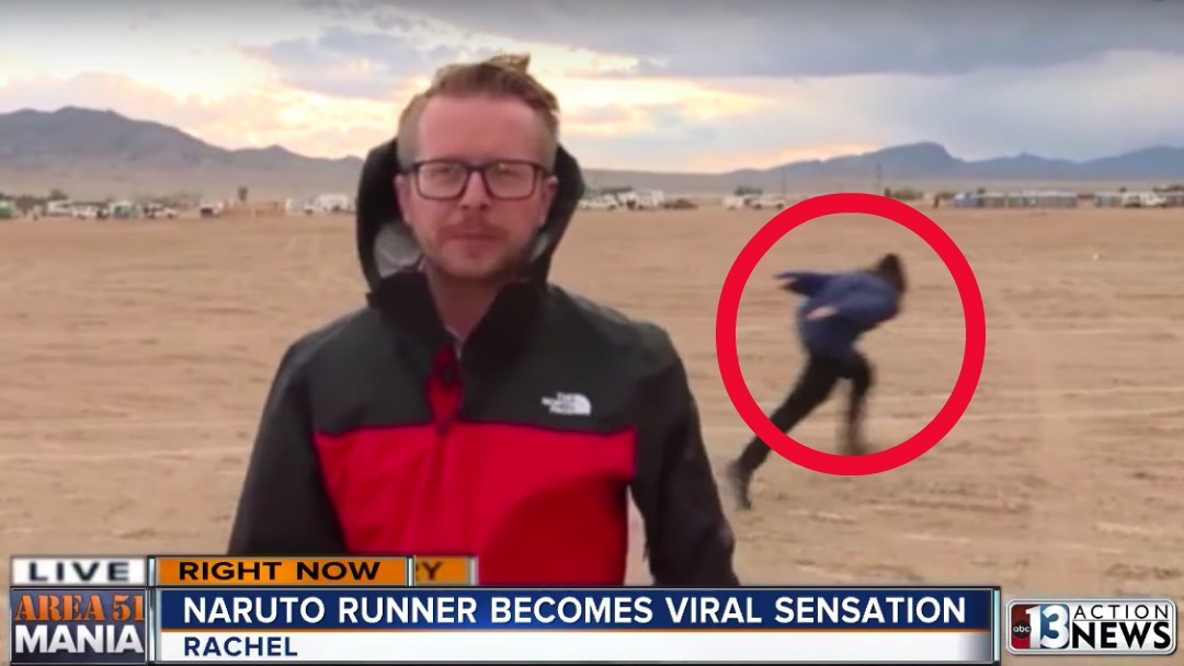 Orang yang berlari sebagai Naruto di Area 51 diidentifikasi