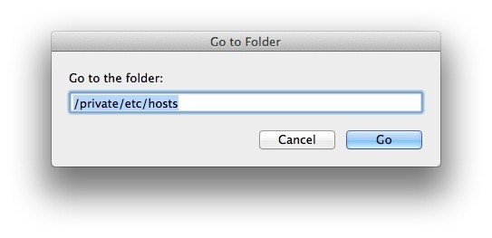 Изменить хост-файл Mac OS X