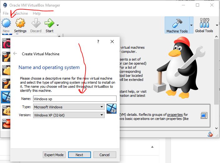 Как установить Windows XP ISO активен Windows 10 VirtualBox 1