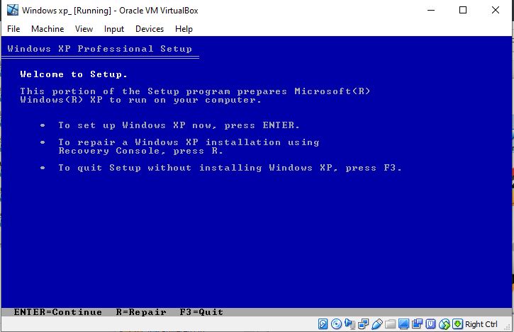 Как установить Windows XP ISO активен Windows 10 VirtualBox 6