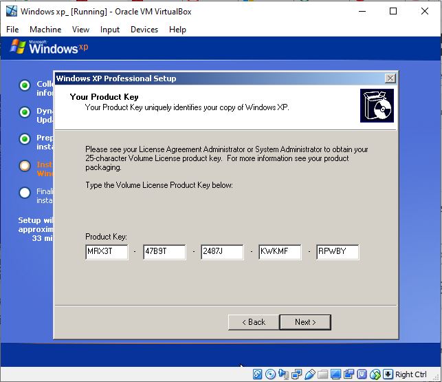 Bagaimana cara meng-install Windows XP ISO aktif Windows 10 VirtualBox 10