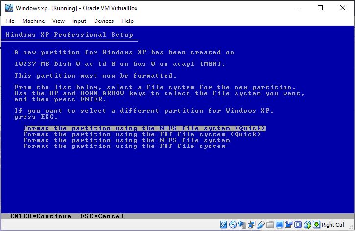 Cách cài đặt Windows XP ISO hoạt động Windows 10 VirtualBox 9