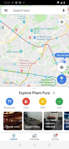 Halaman Utama Google Maps