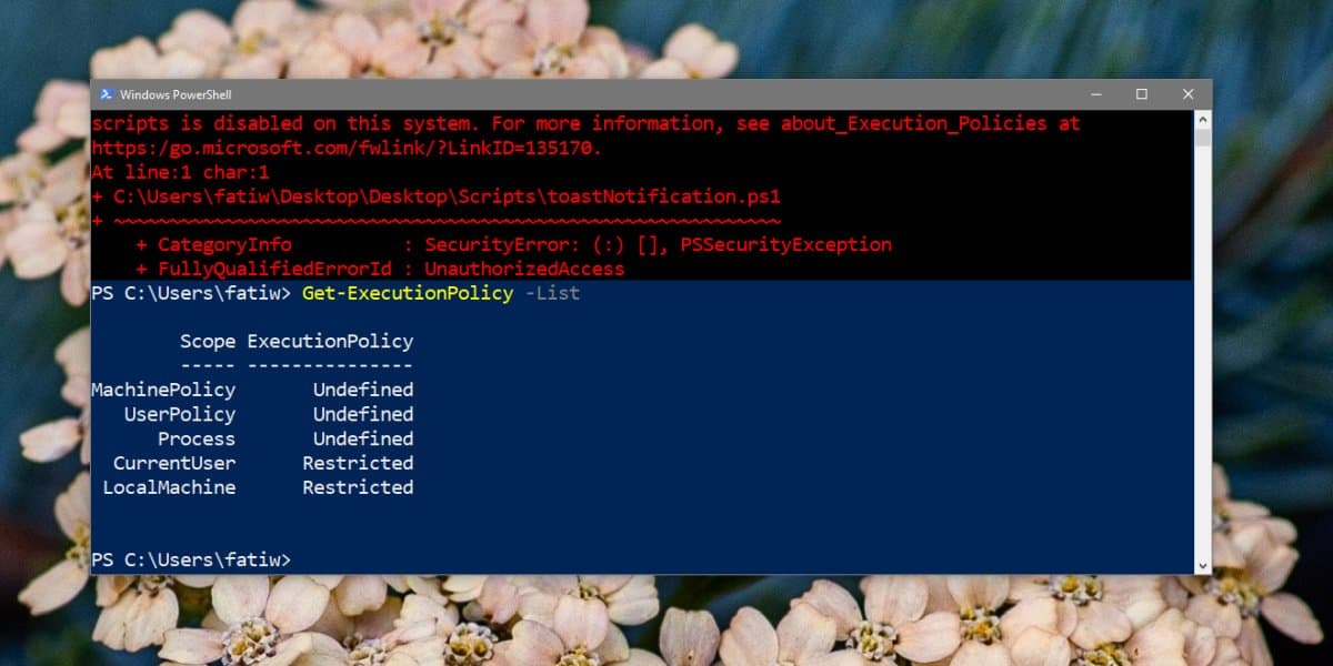 Cara memperbaiki "menjalankan skrip dinonaktifkan pada sistem ini" di PowerShell aktif Windows 10 1