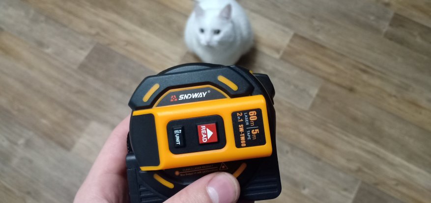 Roulette konstruksi Sndway SW-TM60 dengan pencari jangkauan laser - master kucing! 4