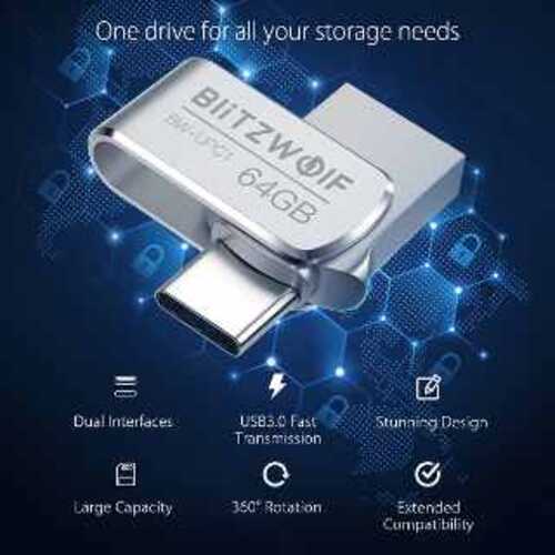 ▷ Koneksi USB Tipe C dan USB 3.0, Memori Ganda 64 GB + Kupon Ini 2
