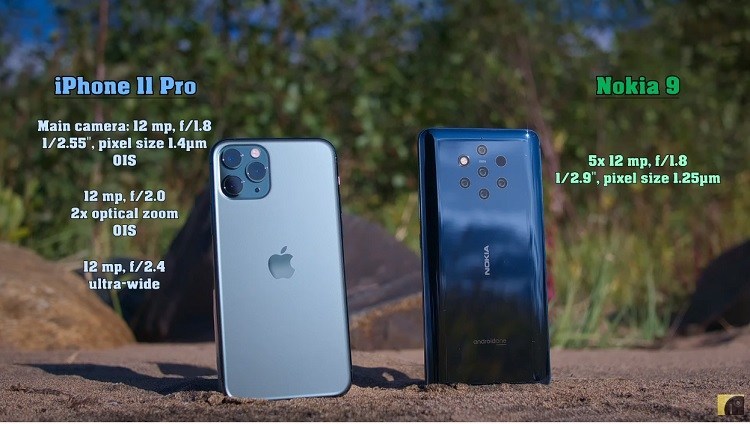 Perbandingan kamera antara iPhone 11 Pro dan Nokia 9 PureView