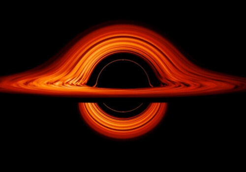 NASA memvisualisasikan dunia bengkok lubang hitam