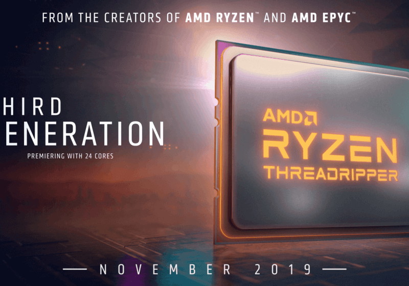 AMD mengumumkan chip Threadripper generasi ketiga, menunda peluncuran Ryzen 9 3950X hingga November