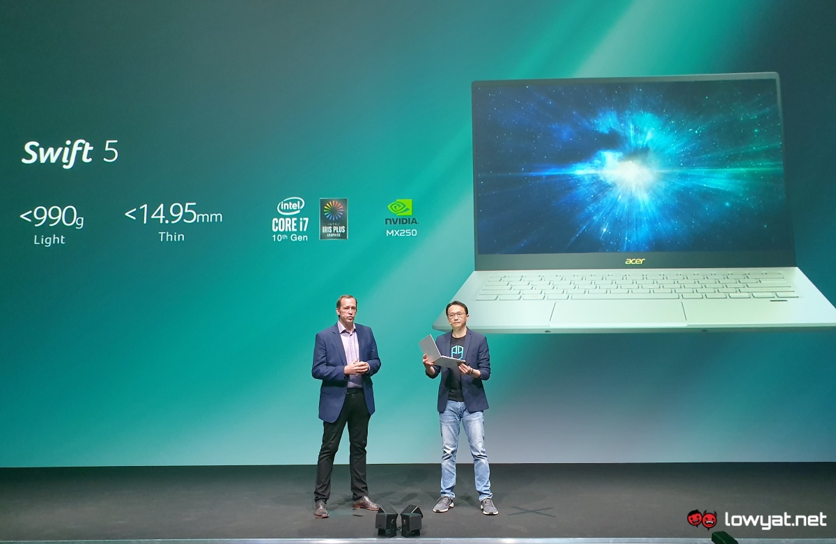 Acer Swift 5 Baru Masih Berat Di Bawah 1kg; Menampilkan Intel Core 10 dan NVIDIA GeForce MX 250 Gen