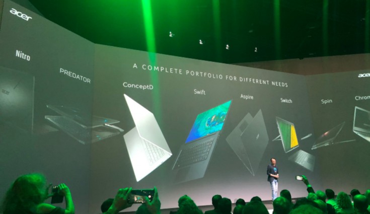 Acer meluncurkan Swift 5, ConceptD Pro, Chromebooks, Nitro monitor, Portable LED Projector