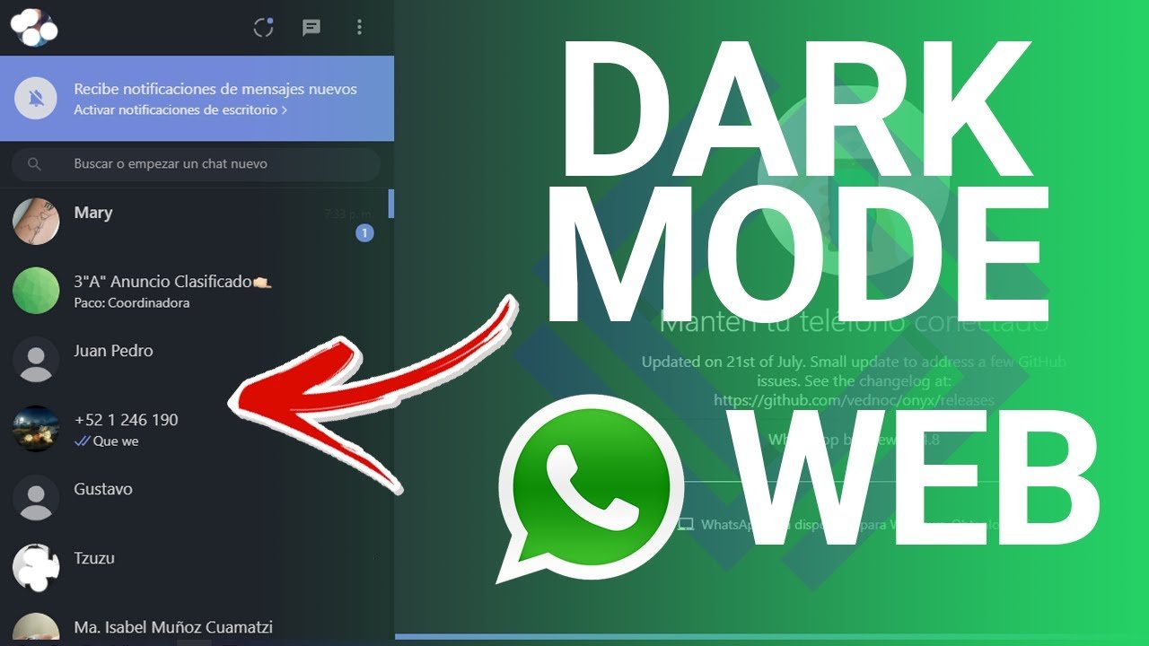 Aktifkan "mode gelap" di versi web WhatsApp 2