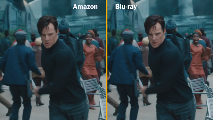 Amazon Video Instan versus gambar berkualitas Blu-ray Benedict Cumberbatch