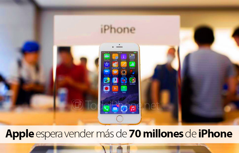 Apple mengharapkan untuk menjual lebih dari 70 juta iPhone pada kuartal terakhir 2014 2