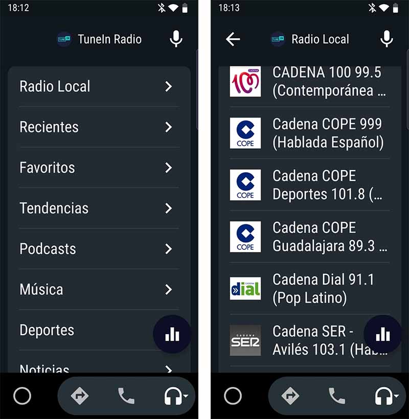 TuneIn Radio Android Auto