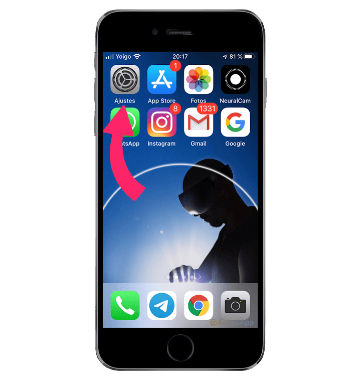 Cara mengaktifkan mode gelap di iPhone Anda selangkah demi selangkah (iOS 13) 1
