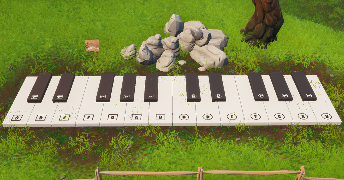Fortnite Quest: besök ett överdimensionerat piano och spela ett…