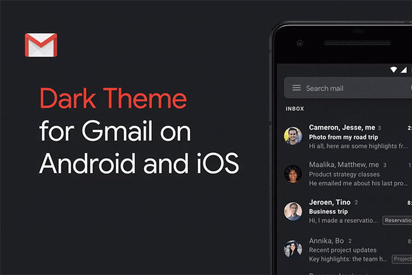 Gmail mulai mengaktifkan tema gelapnya di Android dan iOS