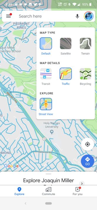 Google Maps trên Android hiện có lớp Chế độ xem phố 1