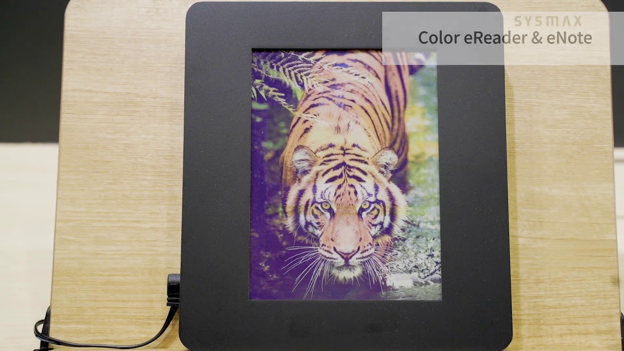 Ini adalah tampilan pertama pada e-reader warna baru dari E Ink