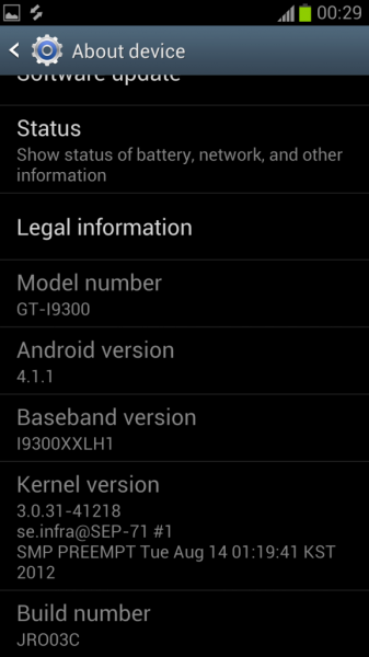 Instale o Android XXDLH4 4.1.1 em Galaxy Firmware pré-oficial S3 I9300 Jelly Bean da ODIN 1