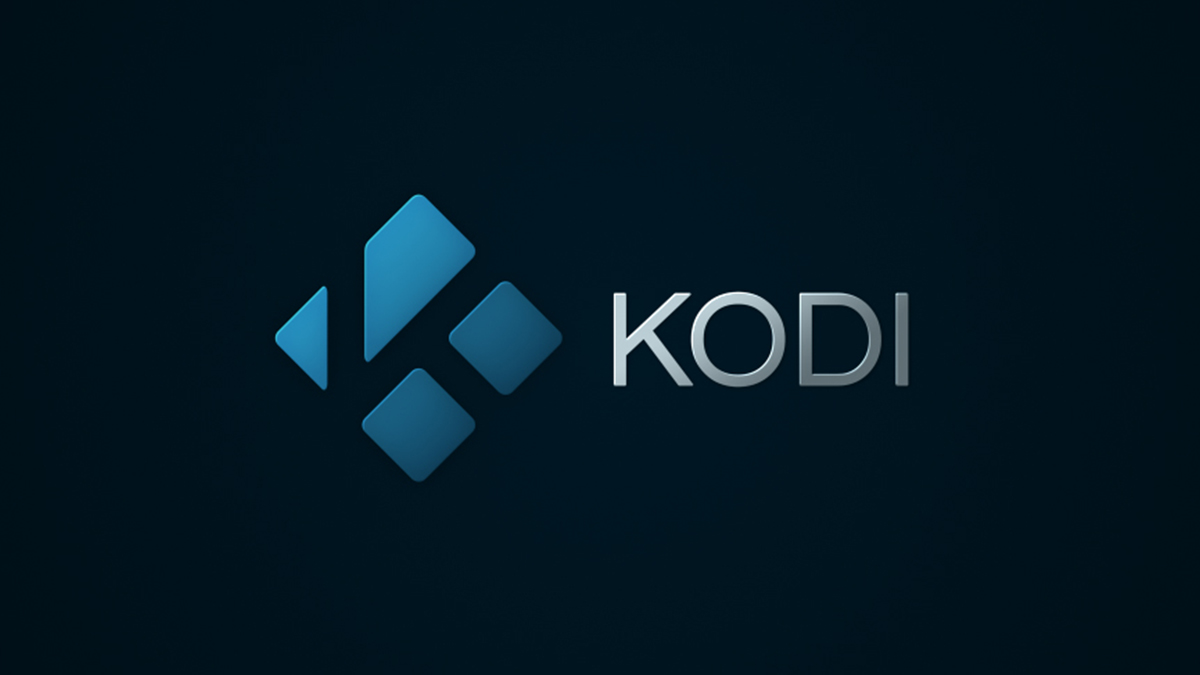 Logotipo de Kodi con fondo negro
