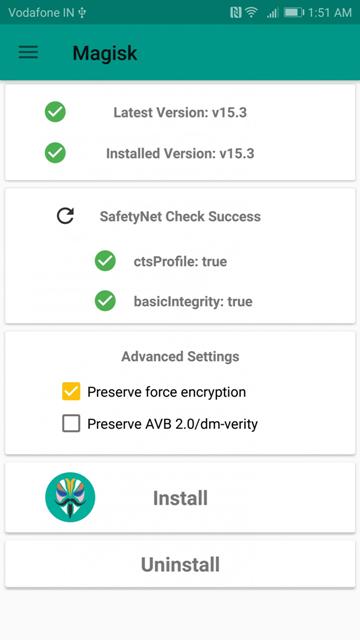 Instruktioner för installation av Magisk i EMUI 8.0 Android 8.0 Huawei Oreo och Honor-enheter 2