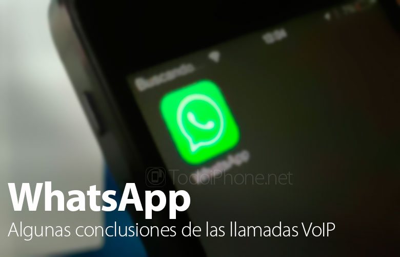 Panggilan WhatsApp di iOS, beberapa kesimpulan setelah hari-hari pertama penggunaan 2