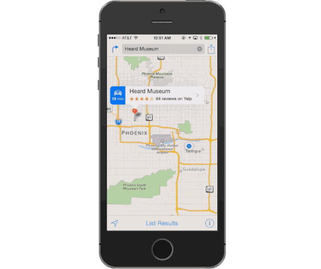 Peta dari Apple berinteraksi dengan Google Maps dan aplikasi lain 3