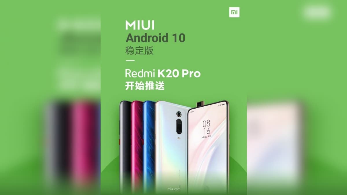 Redmi K20 Pro Starts Receiving MIUI 10 Stable Update Based on Android 10