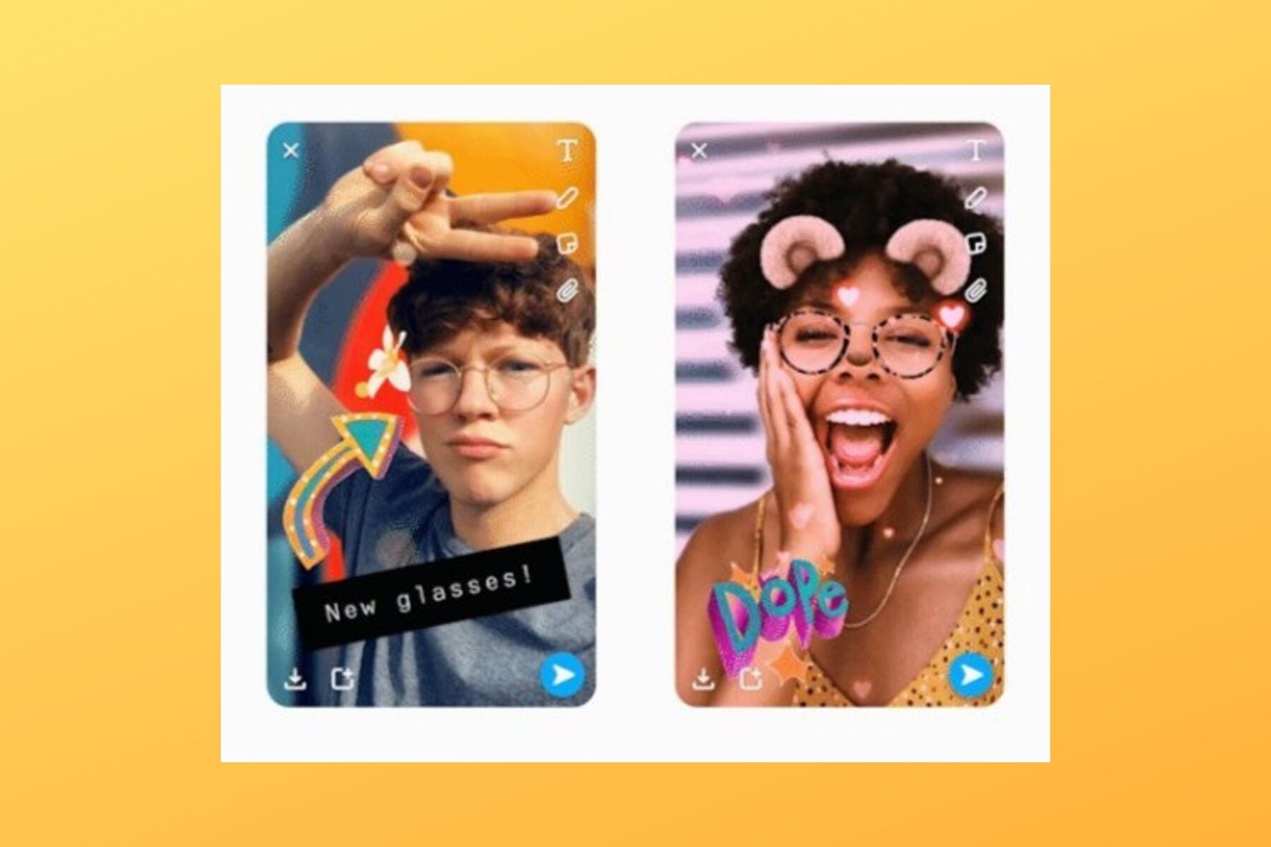 Snapchat: Snaps Anda menjadi hidup dengan efek 3D