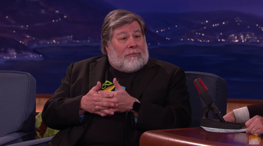 Steve Wozniak wearing Apple Watch