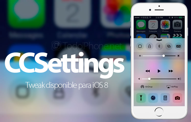 Tweak CCSettings sekarang tersedia untuk iOS 8 2