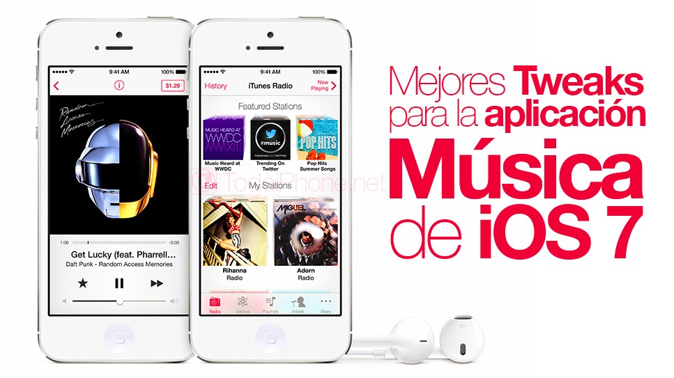 Tweak terbaik untuk aplikasi iOS 7 Music 2