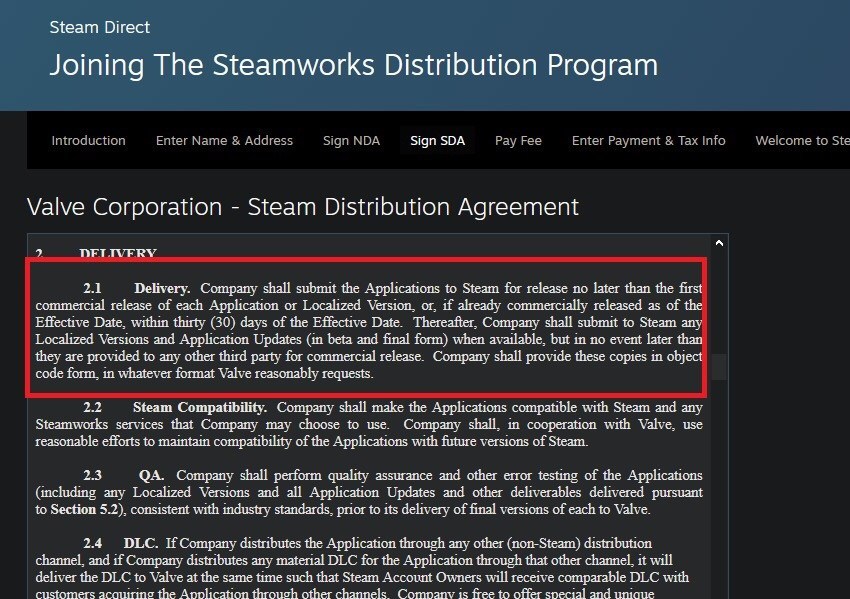 Valve Menambahkan Ketentuan Baru Ke Perjanjian Distribusi Steam; Dapat Mencegah Eksklusivitas Epik Setelah Pengumuman Steam 1