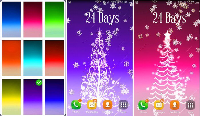 De bästa julgransbakgrunderna för din Android-telefon